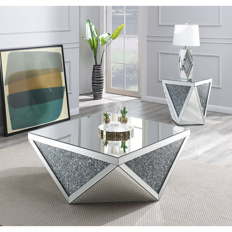 Wayfair glass store coffee table sets